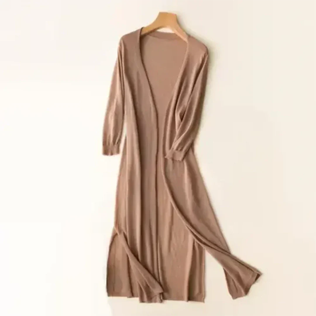 Elegante lange Strickjacke für Frauen