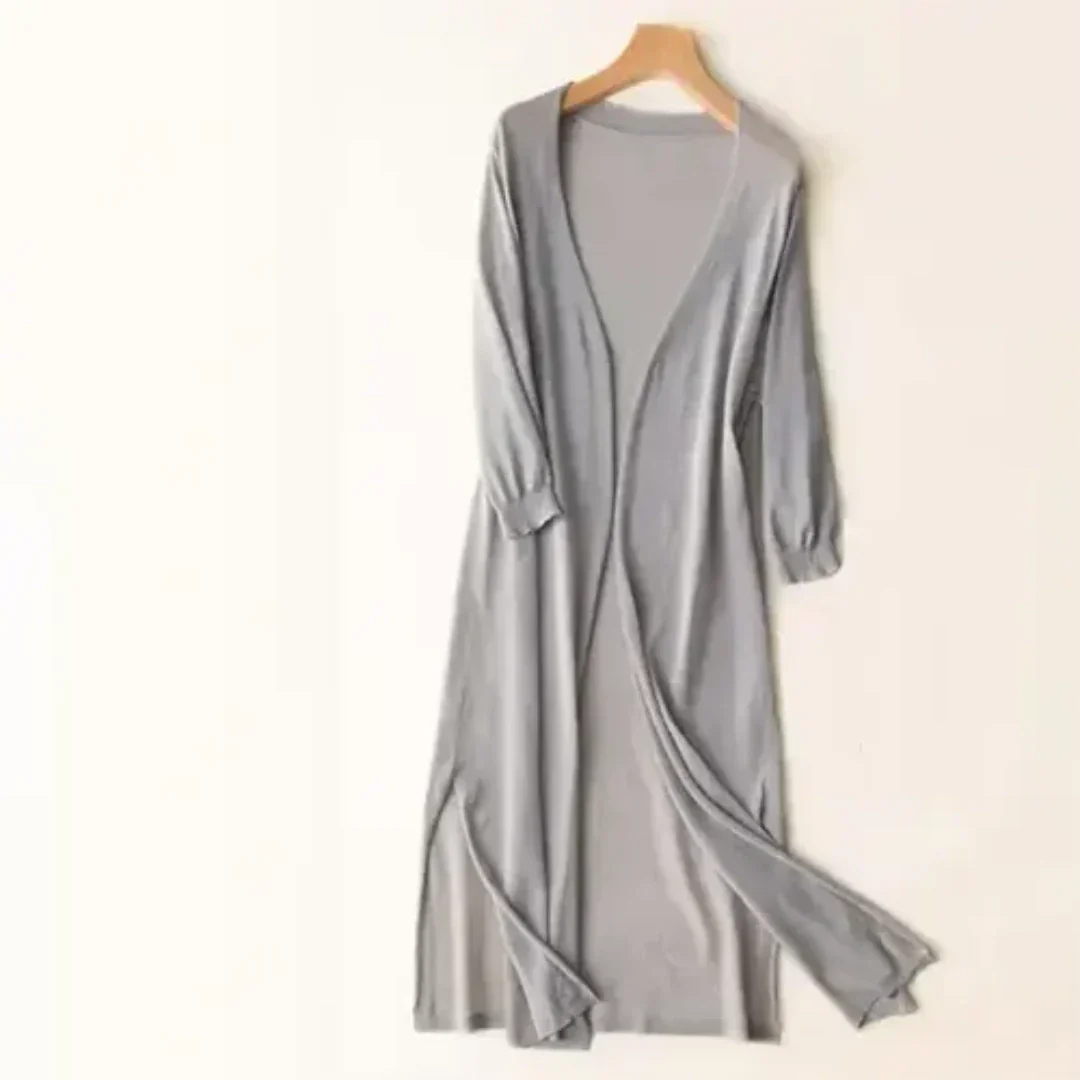 Elegante lange Strickjacke für Frauen