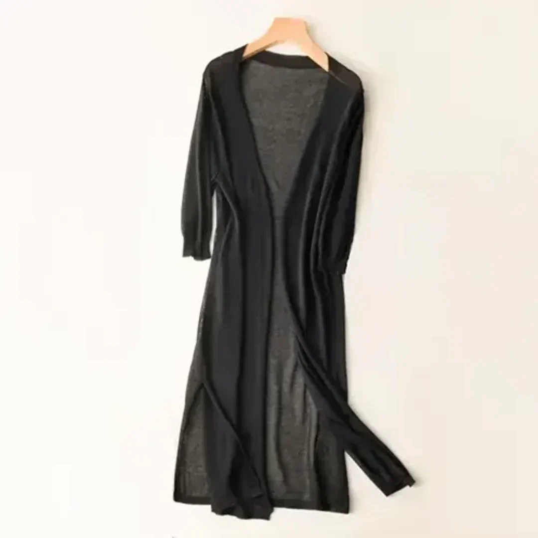 Elegante lange Strickjacke für Frauen