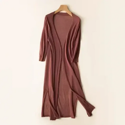 Elegante lange Strickjacke für Frauen
