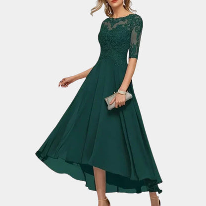 Elegantes Damenkleid aus Chiffon in Knielänge