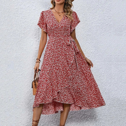 Isabel - Vintage Strandkleid mit Blumendruck