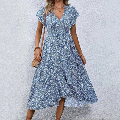 Isabel - Vintage Strandkleid mit Blumendruck