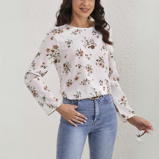 Isolde - Lässige Bluse mit Blumenmuster
