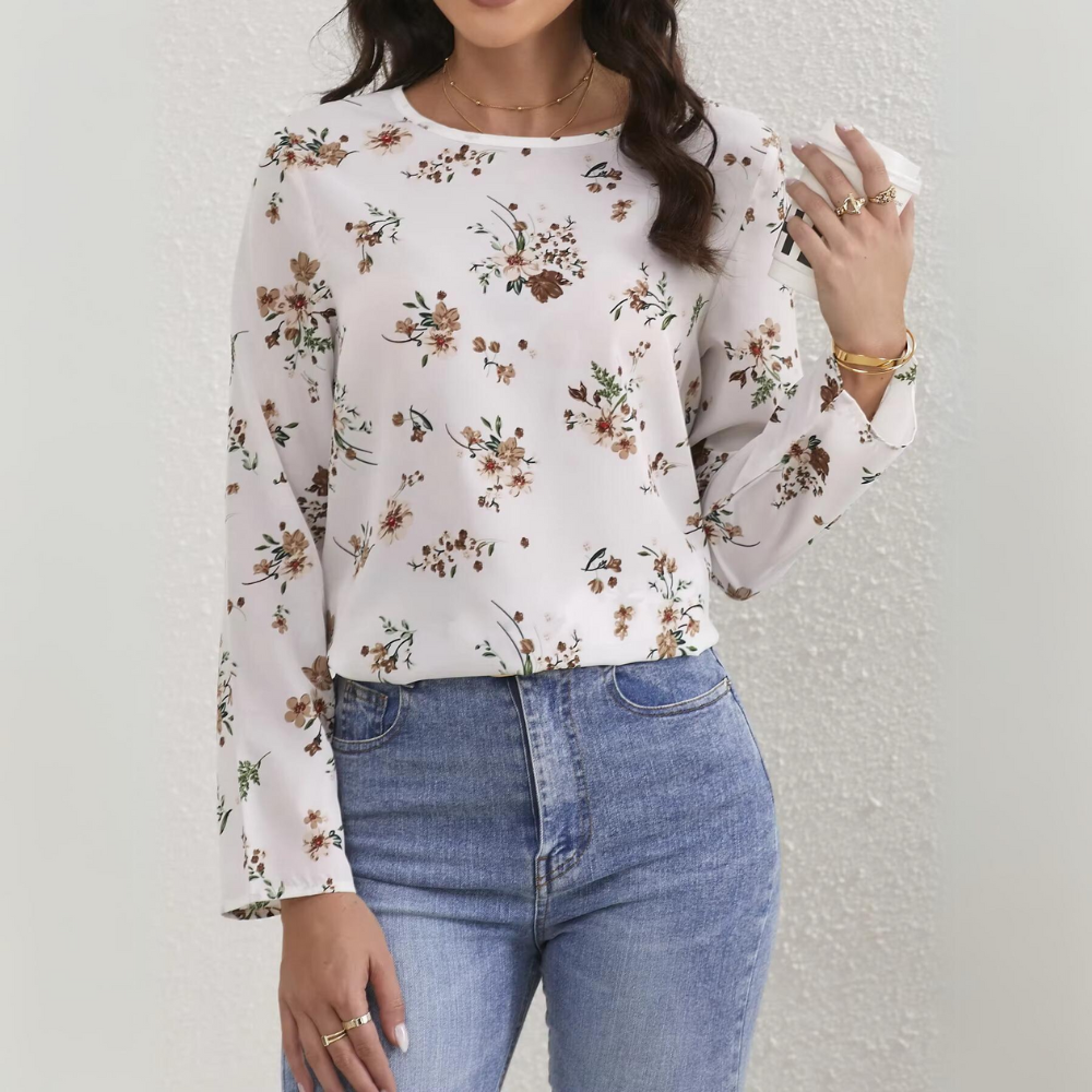 Isolde - Lässige Bluse mit Blumenmuster