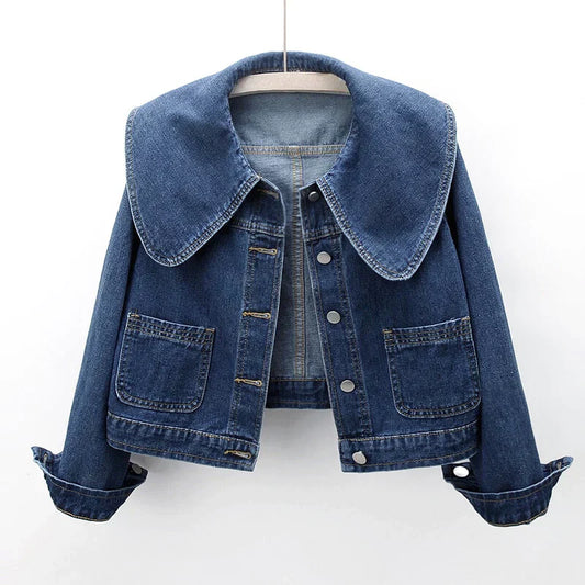 Emilia - stylische Strickjacke im Denim-Chic