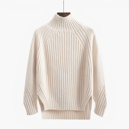 Damen-Strickpullover mit Rundhalsausschnitt