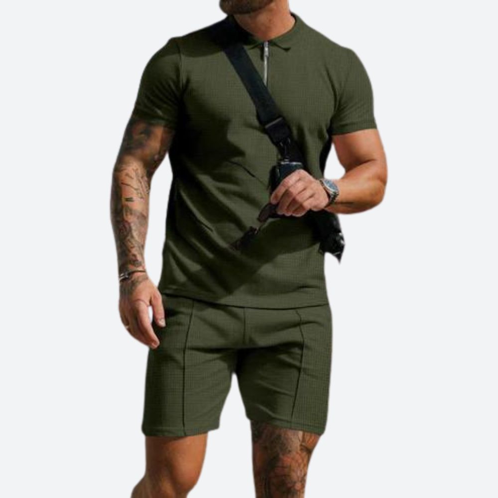 2-teiliges Set mit Poloshirt und Shorts - Jonty