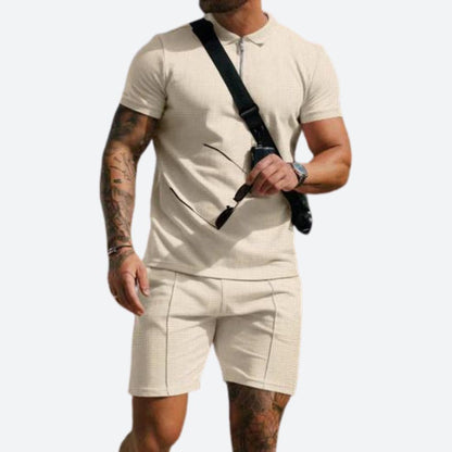 2-teiliges Set mit Poloshirt und Shorts - Jonty