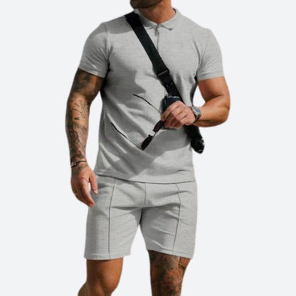2-teiliges Set mit Poloshirt und Shorts - Jonty