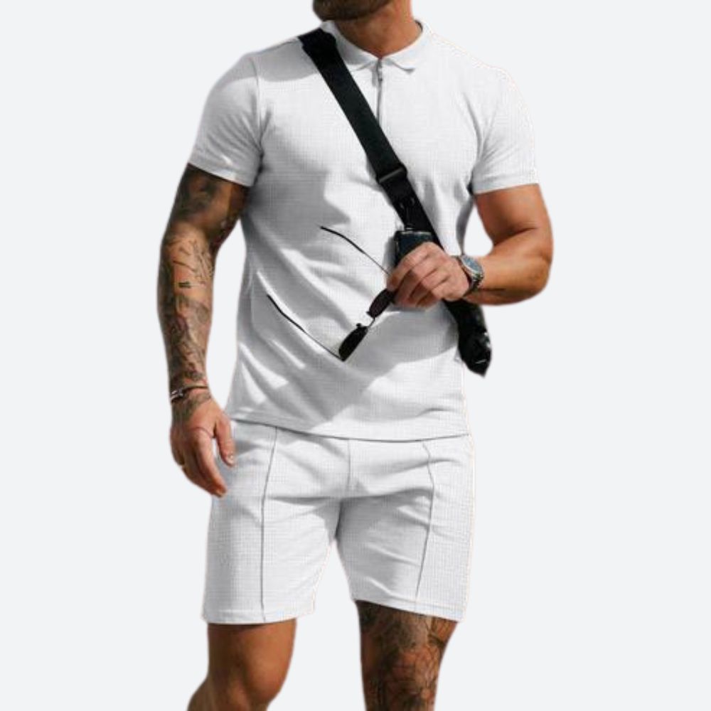 2-teiliges Set mit Poloshirt und Shorts - Jonty