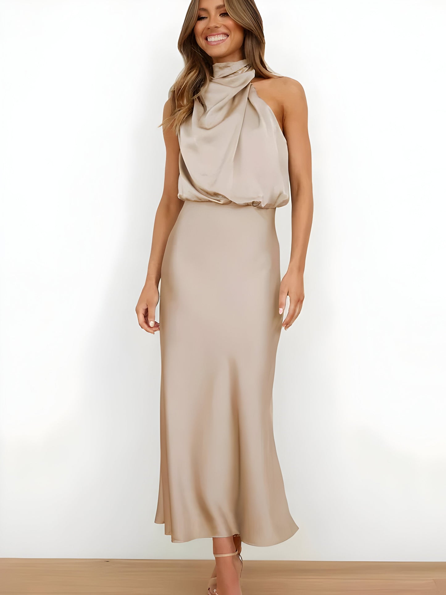 Eslar | Elegantes Satinkleid
