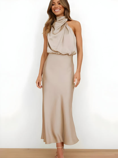 Eslar | Elegantes Satinkleid