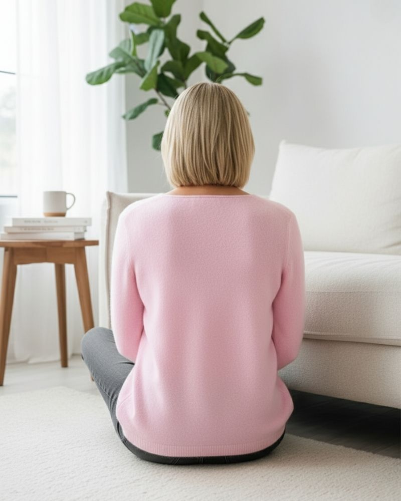 Mila | Einfacher, schicker und bequemer Damenpullover mit langen Ärmeln