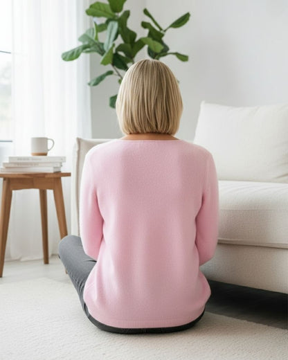 Mila | Einfacher, schicker und bequemer Damenpullover mit langen Ärmeln