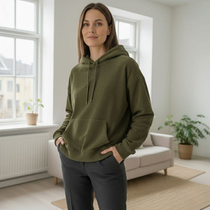 Janice | Schicker und bequemer Hoodie für Damen aus Velvetron-Samt
