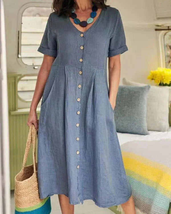 Joana Elegance - ein mühelos elegantes Leinenkleid