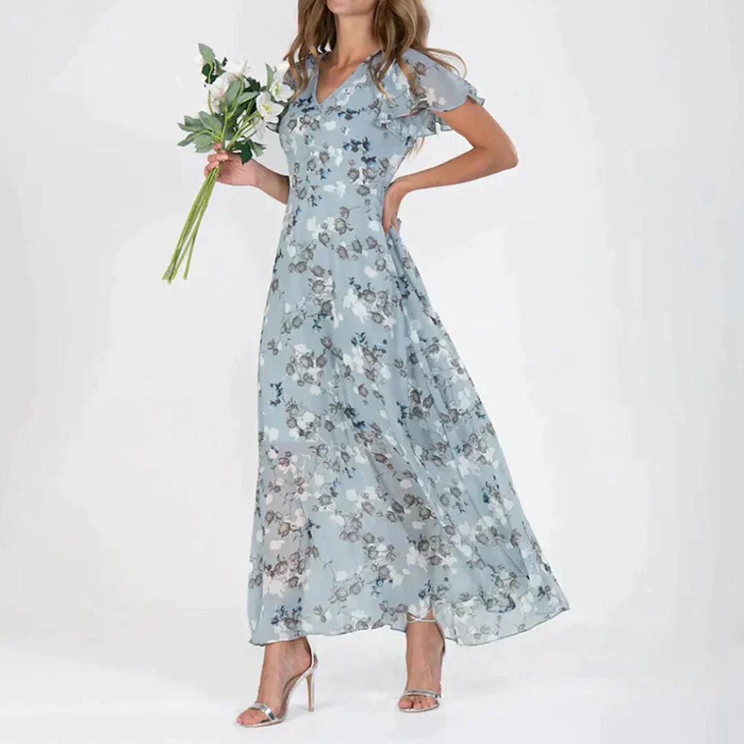 Joana - Elegantes geblümtes Kleid