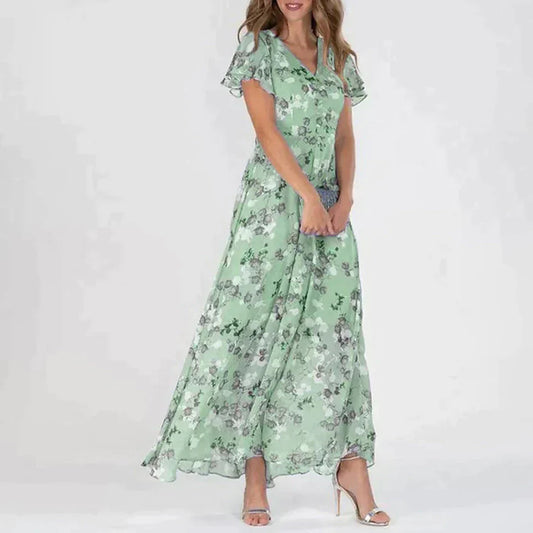 Joana - Elegantes geblümtes Kleid