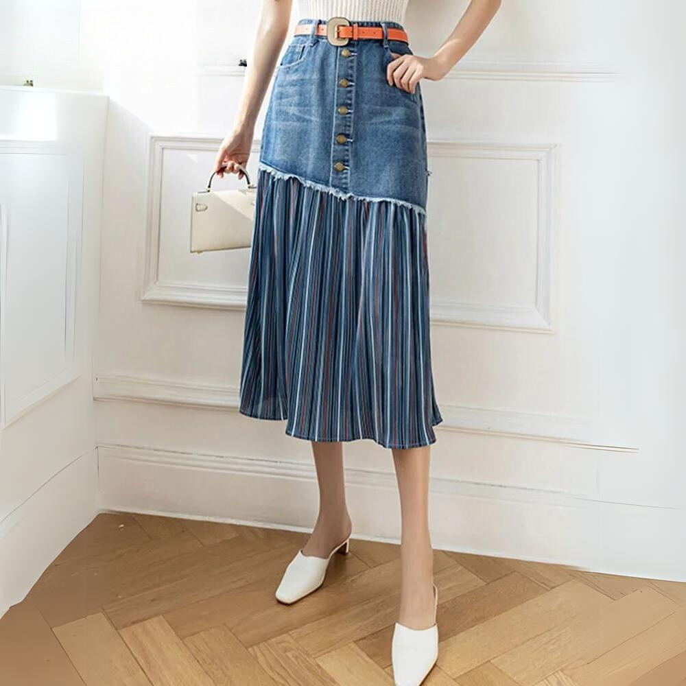 Joana - Eleganter Denim Rock