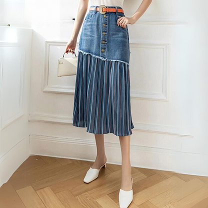 Joana - Eleganter Denim Rock