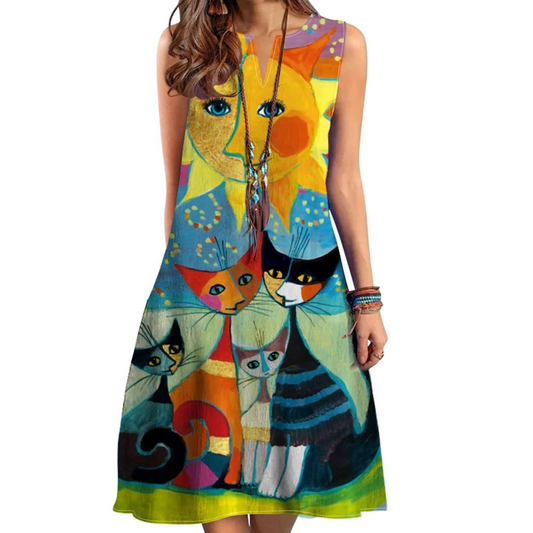 Joana - Elegantes Kleid mit heiterem Druck