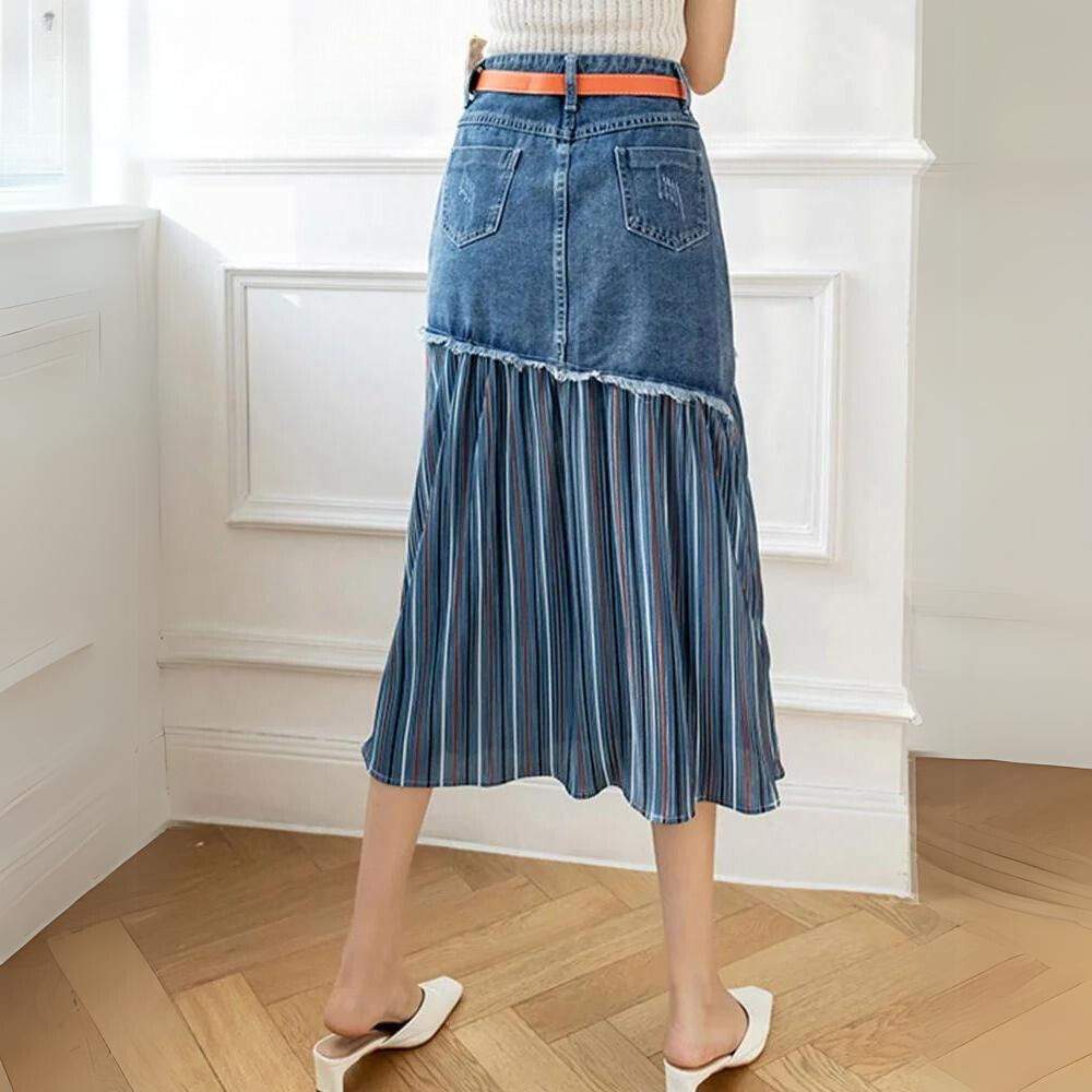 Joana - Eleganter Denim Rock