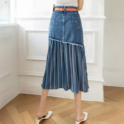 Joana - Eleganter Denim Rock