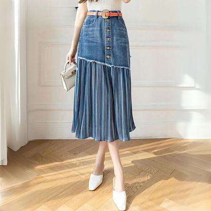 Joana - Eleganter Denim Rock