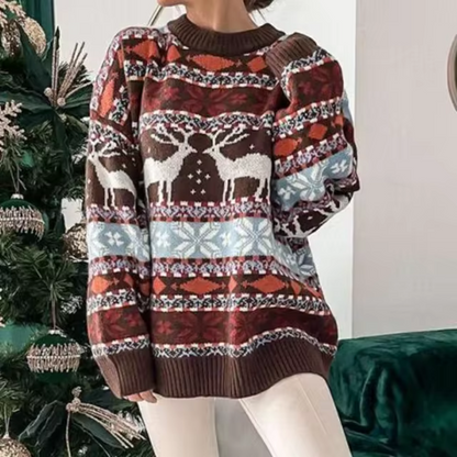 Josabet | Oversize-Weihnachtspullover für Damen – schick und bequem
