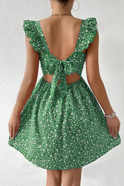 Junia | Sommer Ärmelloses Kleid mit gerafftem Halsausschnitt