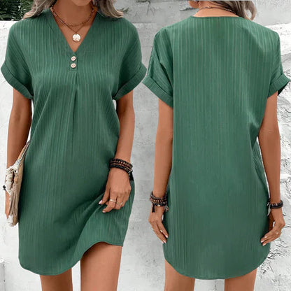 Jasmijn - Kleid mit V-Ausschnitt