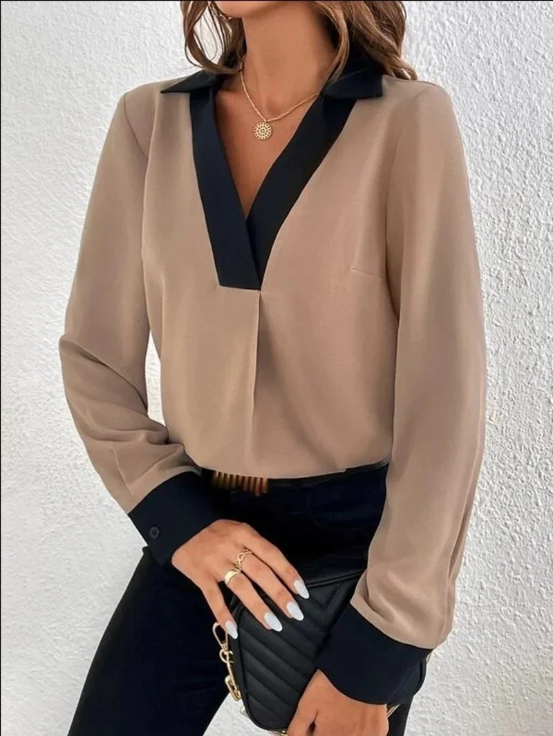 Samira Bluse | Damen Langarm Business Bluse