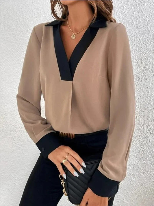 Samira Bluse | Damen Langarm Business Bluse