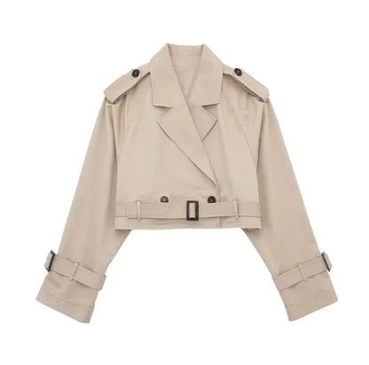 Reina - Lässiger kurzer schicker Trenchcoat
