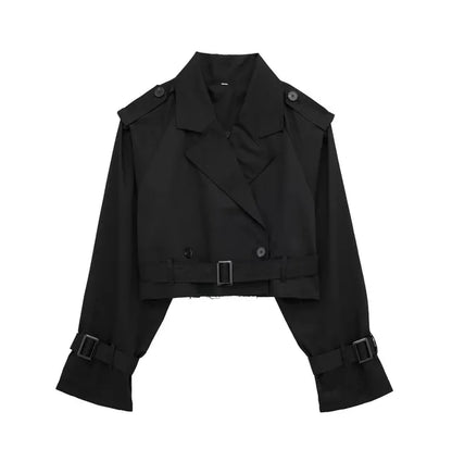 Reina - Lässiger kurzer schicker Trenchcoat
