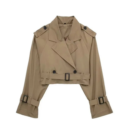 Reina - Lässiger kurzer schicker Trenchcoat
