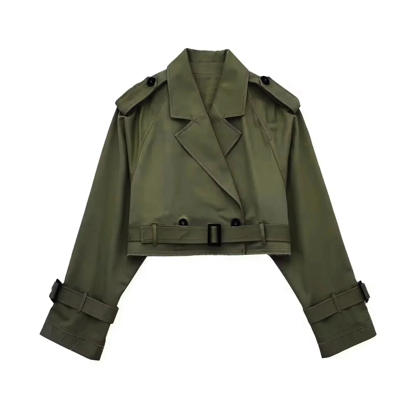 Reina - Lässiger kurzer schicker Trenchcoat