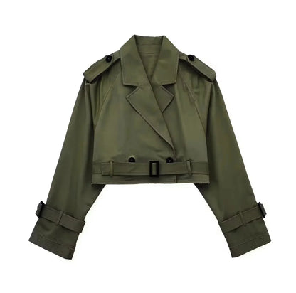 Reina - Lässiger kurzer schicker Trenchcoat