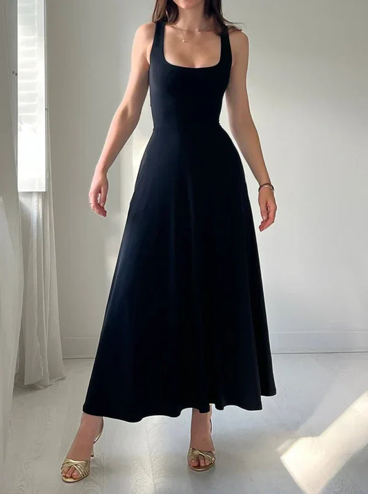 Katara - Beidseitiges Midikleid aus Bio-Bambus mit Taschen