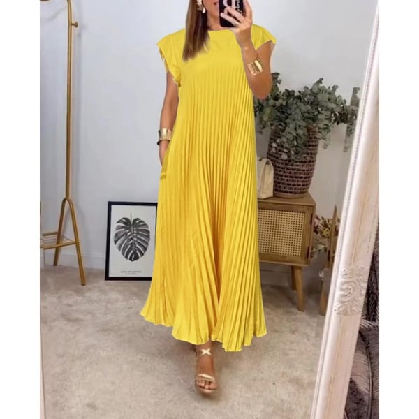 Katja - Schlichtes Kleid mit Falten