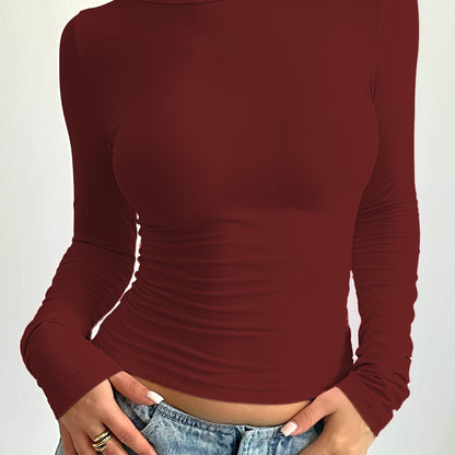 T-Shirt aus Baumwollmischung - Rundhalsausschnitt und flexible Form