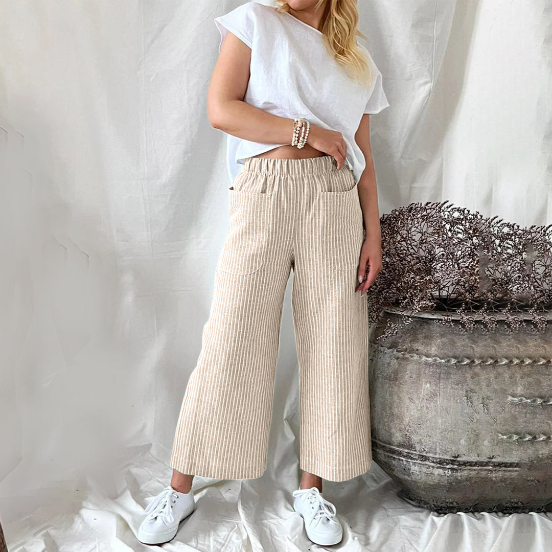 Margaux - Gestreifte Freizeithose