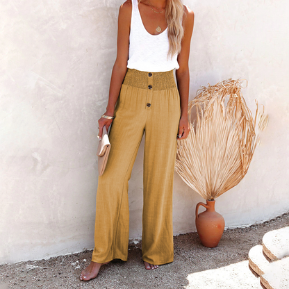 HILLA - Weite Hose mit hoher Taille