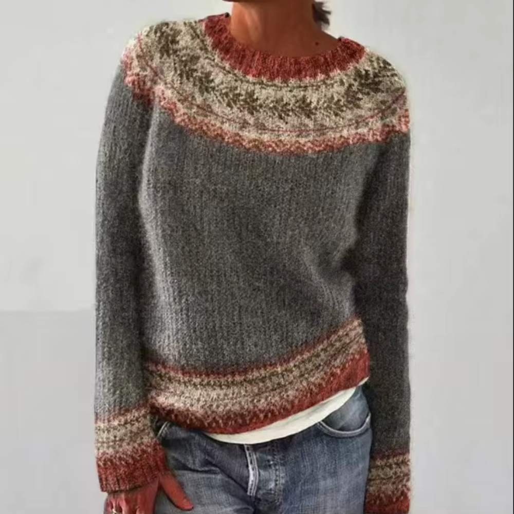 Klara | Lässiger und bequemer Weihnachtspullover für Damen Winter