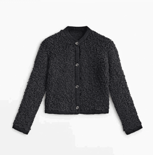 Trendiges Damen-Überhemd im Teddy-Stil