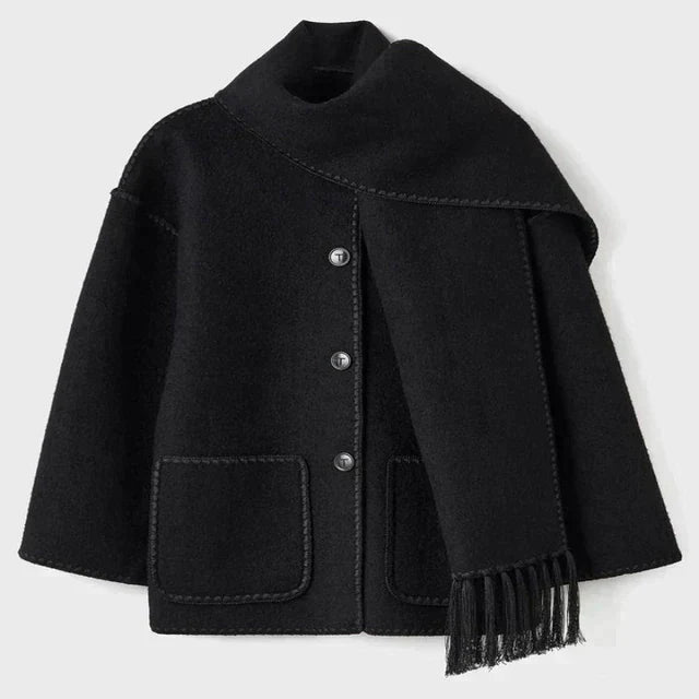 Atidu | Festliche Damenjacke mit schickem und bequemem Schal