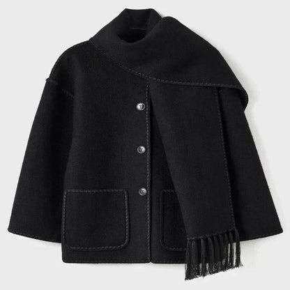 Atidu | Festliche Damenjacke mit schickem und bequemem Schal