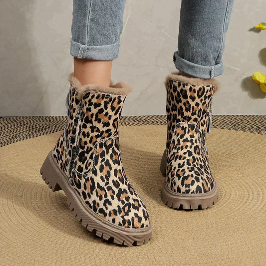 Hina - Modische Leopardenstiefel für Frauen