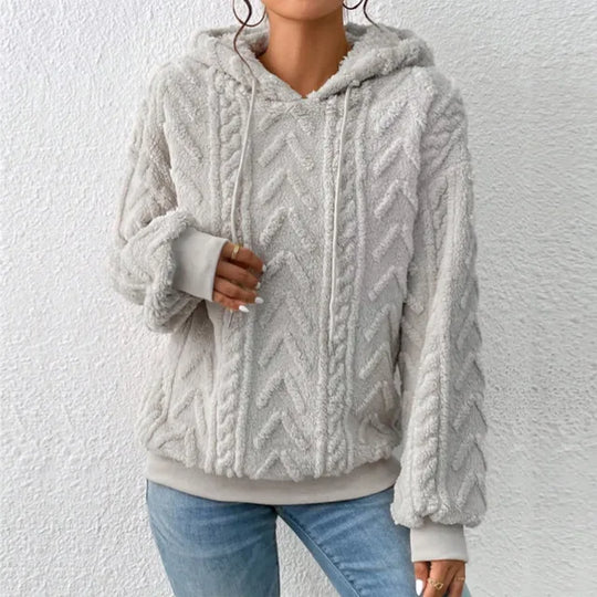 Sage - Lässiger Teddyfleece-Hoodie für Frauen